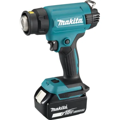 Makita Akku-Heißluftgebläse DHG181ZK 18V Solo | kabellos | regelbar | mit LED & Düsen-Set | ohne Akku | im Koffer
