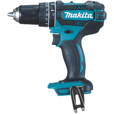 Makita Akku-Schlagbohrschrauber DHP482Z 18V | Solo ohne Akku & Ladegerät | 2-Gang | 62 Nm | kompakt | blau/schwarz
