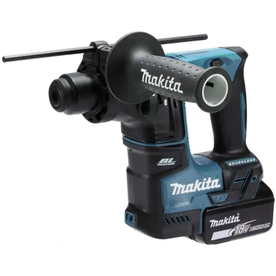Makita Akku-Bohrhammer DHR171RAX3 | SDS-PLUS 18V | 2x 2,0Ah Akkus & Ladegerät | bürstenlos | Kompakt | Petrol/Schwarz