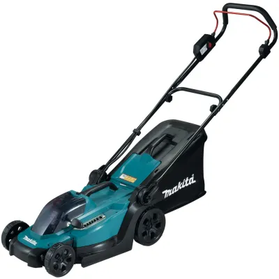 Makita Akku-Rasenmäher DLM330Z | 18V Solo | Schnittbreite 33 cm | 30l Fangkorb | Sichelmesser | Leise | Petrol