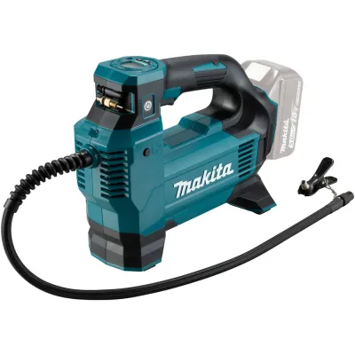 Makita Akku-Kompressor DMP181Z 18V | 11,1 bar | 22 l/min | Auto & Fahrradreifen | LED | Ventiladapter | Petrol/Schwarz
