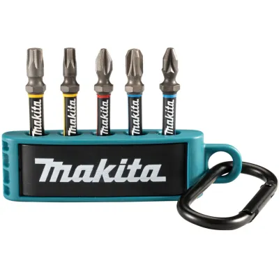 Makita Torsion Bit-Set E-13568 | 5-teilig | 1/4 Zoll | 6,35 mm Anschluss | 25 mm Bits | schlagfest | für Akkuschrauber