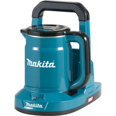 Makita Akku-Wasserkocher KT001GZ 40V max. | kabellos | Edelstahl | 0,8L | ohne Akku/Ladegerät | petrol