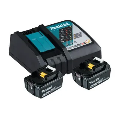 Makita Power Source Kit 18,0V-5,0Ah 197570-9 2x BL1850B 1x DC18RC (Karton)