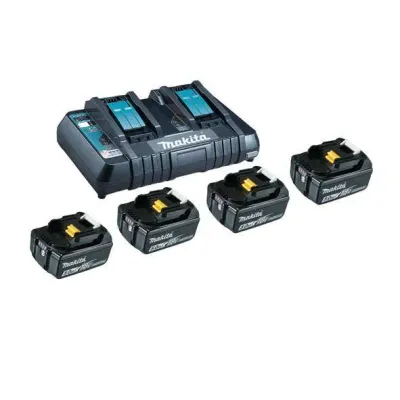 Makita Power Source Kit 4x5Ah BL1850B+DC18RD 199483-0