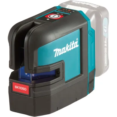 Makita Akku-Kreuzlinienlaser SK105DZ | 12V Solo | 35m Reichweite | 0,33mm/m Genauigkeit | IP54 | rot | ohne Akku