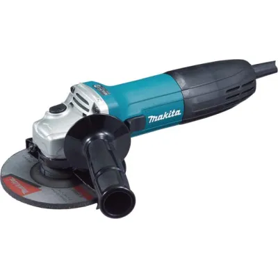 Makita Winkelschleifer GA5030R | 125 mm Scheibendurchmesser | 720 W | Spindelarretierung | Staubschutz | Schwarz/Türkis