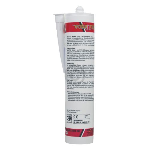 Bild: MalerAcryl StrukturAcryldichtstoff KIM-TEC 5160211 weiß für Innen und Außen 310m