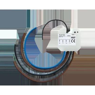 MDT Jalousieaktor RF-JAL1UP.01 | KNX RF+ Funk | 1-fach Unterputz | 10A 230V | für Rollladenmotor bis 300W | ETS5