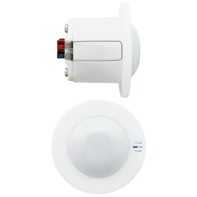 MDT KNX Präsenzmelder SCN-P360L3.03 | 360° Erfassungswinkel | 3 Sensoren | Temperatursensor | Unterputz | weiß matt