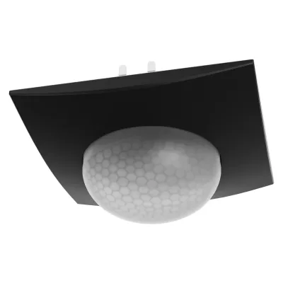 MDT KNX Präsenzmelder SCN-P360D306.03 | 360° Deckenmontage | 3 Sensoren | Unterputz | Schwarz matt