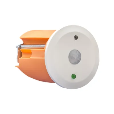 MDT Präsenzmelder KNX SCN-P360D1.01 | 360° Mini Unterputz Deckenmontage | Lichtsensor | 4 m Erfassungsfeld | weiß matt