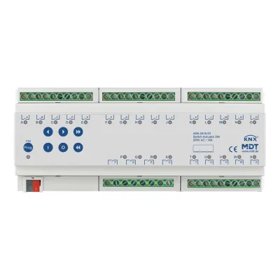 MDT Schaltaktor AKK-2416.03 KNX 24-fach REG 12TE | 16A | 230V AC | kompakt | manuelle Bedienung | LED | IP20