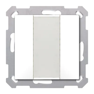 MDT Taster 55 2-fach BE-TA5502.G2 | KNX Unterputz Schalter | 2 Tasten | Beschriftungsfeld | reinweiß glänzend