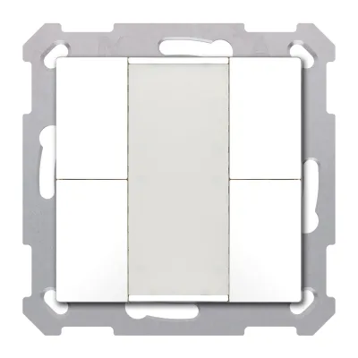 MDT Taster 55 4-fach BE-TA5504.G2 | KNX Tastsensor | Unterputz | 4 Tasten | Beschriftungsfeld | IP20 | glänzend | weiß