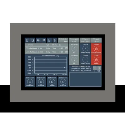 MDT Touchpanel VisuControl VC-1001.04 KNX Unterputz 10 Zoll | Glas-Touch | Farb-Touchscreen | Ethernet | IP20