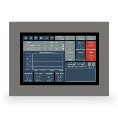 MDT Touchpanel VisuControl VC-1001.04 KNX Unterputz 10 Zoll | Glas-Touch | Farb-Touchscreen | Ethernet | IP20