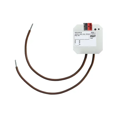 MDT Schaltaktor AKK-01UP.03 | KNX Unterputz 1-fach | 16A 230V AC | kompakt | max. 2000W | 10 EVG | LED-Anzeige