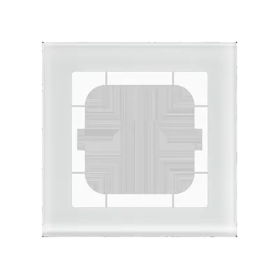 MDT Glasrahmen 1-fach BE-GTR163W.01 | Abdeckrahmen für 63mm Schalterprogramme | Glas | 92x92mm | glänzend | weiß