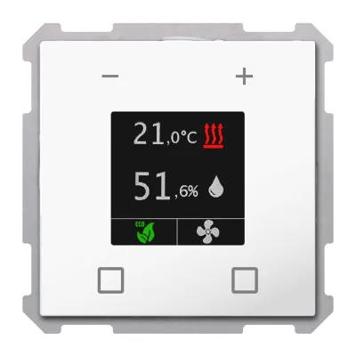 MDT Raumtemperatur-Nebenstelle Smart 63 SCN-RTN63S.01 | KNX Unterputz | Farb-Touch | Temperatur- & Feuchtesensor