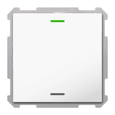 MDT Taster Light 63 1-fach BE-TAL63T1.01 | KNX Tastsensor | RGBW | Temperatursensor | Unterputz | weiß | RAL 9016