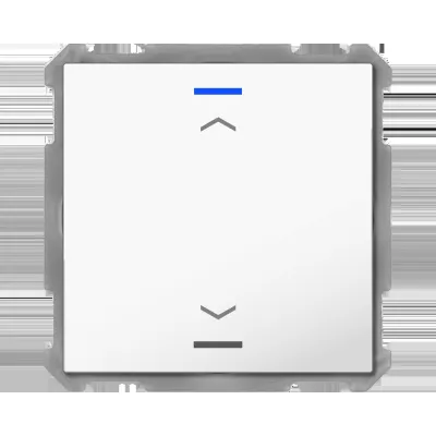 MDT Taster Light 63 1-fach BE-TAL6301.A1 | KNX Tastsensor Unterputz | RGBW LED | 2 Bedienflächen | Studioweiß