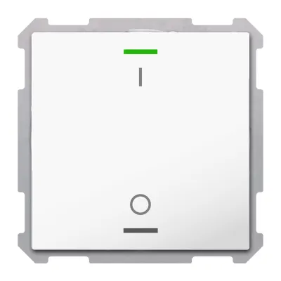 MDT Taster Light 63 1-fach BE-TAL6301.B1 | KNX Tastsensor Unterputz | RGBW LED | 2 Tasterflächen | weiß RAL 9016