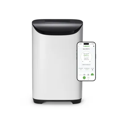 Meaco Luftentfeuchter DD8L Pro | Adsorptionstrockner | 8L/24h | für kalte Räume & Wäschetrocknung | WLAN | Schwarz
