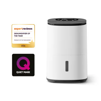 Meaco Luftentfeuchter & Luftreiniger DryArete2-10LEU 10L | Kompakt | Energieeffizient | App-Steuerung | leise | Schwarz