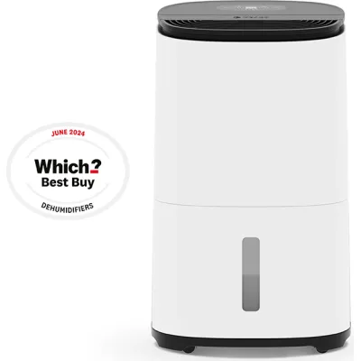 Meaco Luftentfeuchter & Luftreiniger Dry Arete One 25L | 267W | für 5–6 Zimmer bis 125m² | H13 HEPA Filter | Schwarz