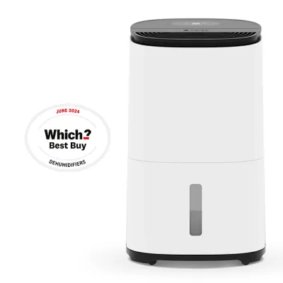 Meaco Luftentfeuchter & Luftreiniger Dry Arete One 25L | 267W | für 5–6 Zimmer bis 125m² | H13 HEPA Filter | Schwarz