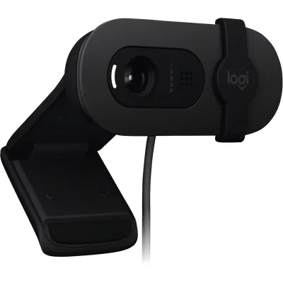 Logitech Webcam BRIO 105 | Full HD 1080p | 30fps | USB | Mikrofon | Lichtmesser | App-Steuerung | Farbe Graphit