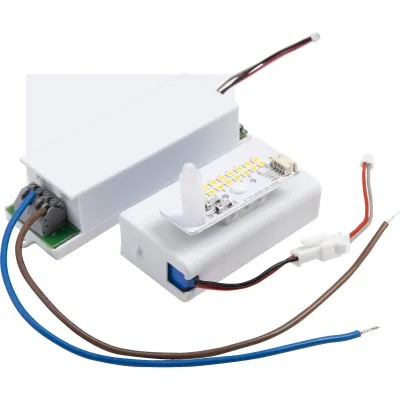 MEGAMAN Notbeleuchtungsmodul MM77175 FONDA & RENZO | 3h Notlichtbaustein | 300lm 4000K | Kunststoff weiß | 108x75x60mm