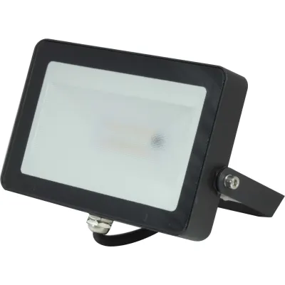 MEGATRON LED-Flächenstrahler MT69070 | 10W 1000lm | RGBW | 15 Farbwechsel per Fernbedienung | IP65 | Aluminium | schwarz