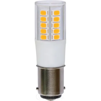 LIGHTME LED Leuchtmittel LM85356 | B15d Sockel | 5,5W | 600lm | 3000K Warmweiß | Stabform | nicht dimmbar | klar