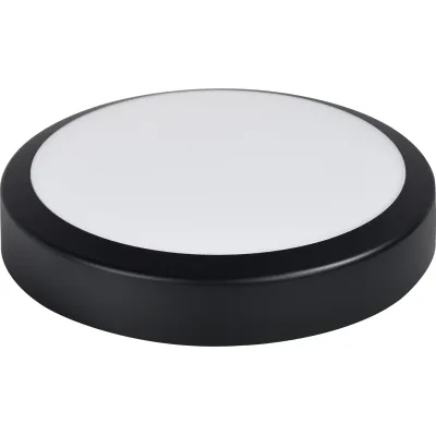 MEGAMAN LED-Deckenleuchte MM77171 | 3200lm | 10-20W | 3000-6500K | IP66 IK10 | Aufputz | 300mm | schwarz