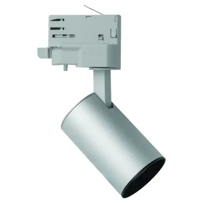 MEGAMAN LED-Schienenstrahler MARCO Mini 12W | 950lm | 3-Phasen | 2800K | 24°/36° | drehbar | silber