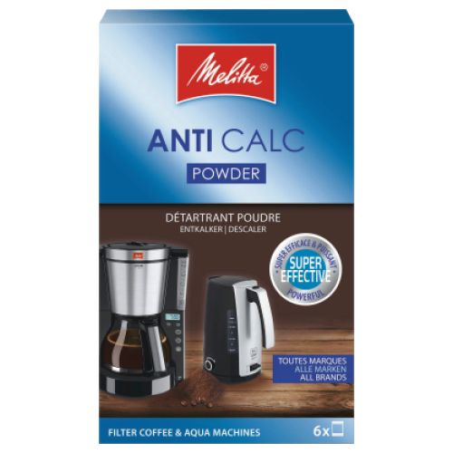 Bild: MELI Entkalker Cafe Machines ANTI CALC Filter Pulver 6x20g