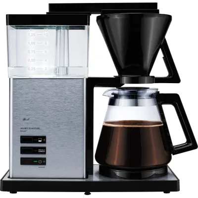 Melitta Aroma Signature DeLuxe Filterkaffeemaschine | 10 Tassen | Edelstahl | programmierbar