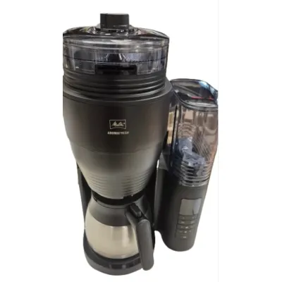 Melitta Filterkaffeemaschine AromaFresh Therm Pro 1030-11 | Keramikmahlwerk | 11 Mahlgrade | Timer | Edelstahl | Schwarz (B-Ware)