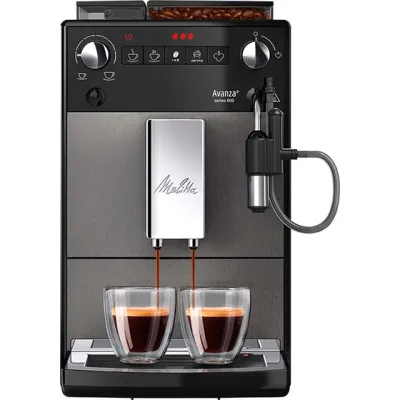 Melitta Kaffeevollautomat Avanza F270-100 | Edelstahl | 1,5l Wassertank | 250g Bohnenbehälter | Milchsystem