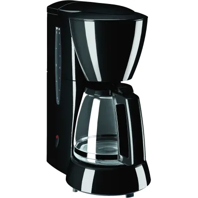 Melitta Filterkaffeemaschine Single 5 M720-1/2 | 5 Tassen | Glaskanne | Tropfstopp | Auto-Off | Schwarz