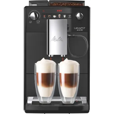 Melitta Kaffeevollautomat Latticia OT F300-100 | One Touch | Milchsystem | leises Kegelmahlwerk | 1,5l Wassertank
