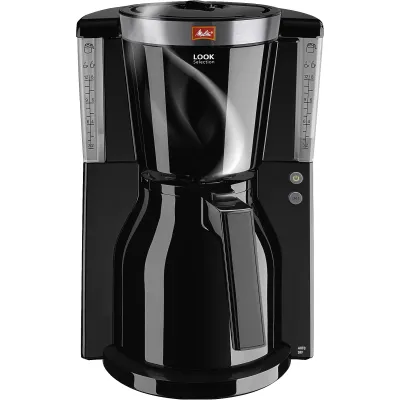 Melitta Look IV Therm 1011-12 Filterkaffeemaschine | 8 Tassen | Isolierkanne | AromaSelector | Schwarz