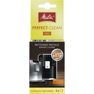 Melitta Reinigungstabs Perfect Clean 178599 | Für Kaffeevollautomaten & Espressomaschinen | 4 Tabs