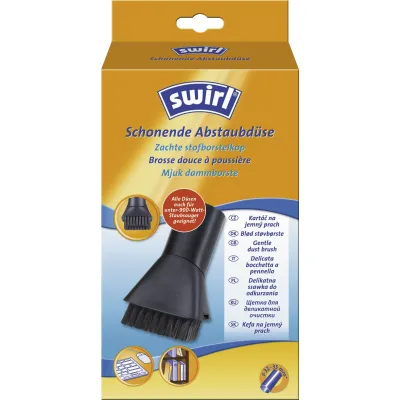 Swirl Abstaubdüse 208074 | Staubsaugerdüse Universal 32-35mm für empfindliche Oberflächen, Schwarz