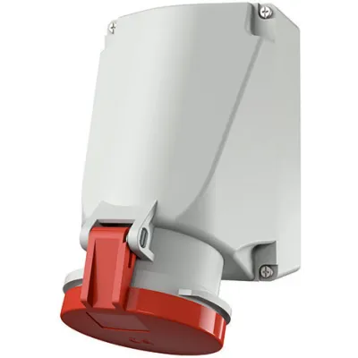 MENNEKES CEE Wandsteckdose 1145A | 63A 5-polig 6h | 400V IP44 | Aufputz | Kunststoff | Weiß