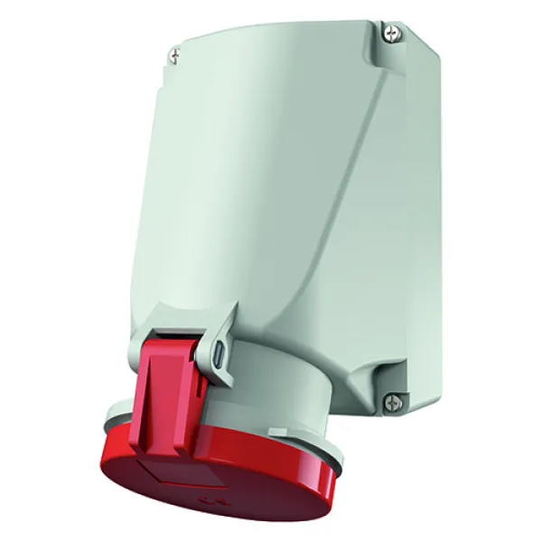 MENNEKES CEE Wandsteckdose 1145A | 63A 5-polig 6h | 400V IP44 | Aufputz | Kunststoff | Weiß
