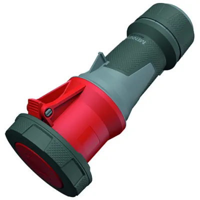 MENNEKES CEE-Kupplung 14206 | PowerTOP Xtra | 63A 4-polig | 400V 6h | IP67 | Schraubklemme | Kunststoff | rot