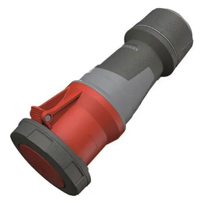 Mennekes PowerTOP Xtra 14225 | CEE-Kupplung 125A 5-polig 6h | 400V | IP67 | Schraubklemme | rot | Kunststoff
